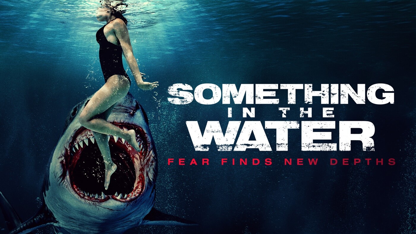 Affiche du film de requins Menaces en eaux profondes